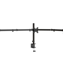 vidaXL Tischhalterung für 3 Monitore Schwarz Stahl VESA 75/100 mm