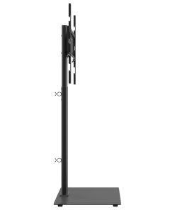vidaXL TV-Eckständer mit 1 Ablage für 32-65 Zoll Schwarz