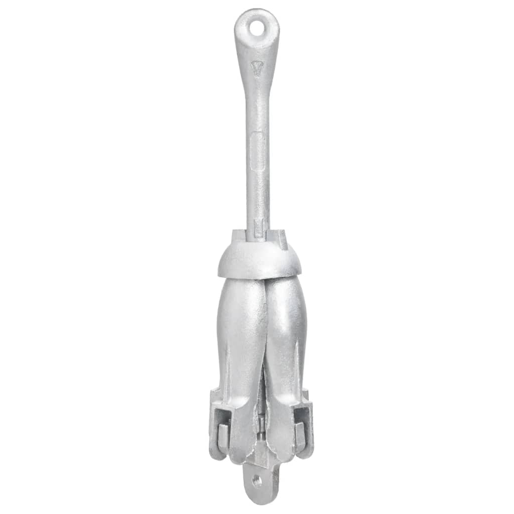 vidaXL Klappanker Silbern 3,2 kg Temperguss