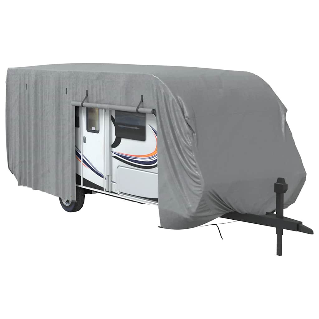 vidaXL Schutzhülle für Wohnwagen Grau 732x250x220 cm Vliesstoff