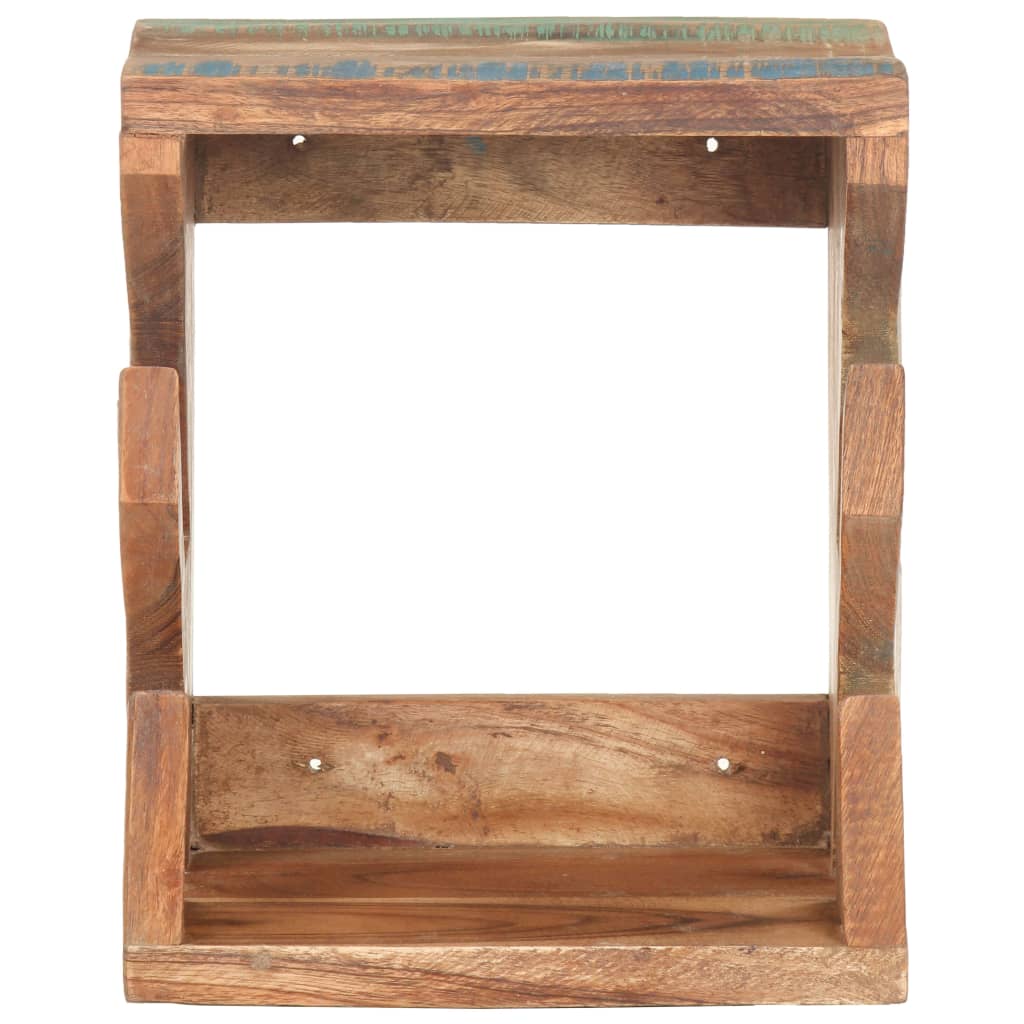 vidaXL Skateboard Wandhalter 25x20x30 cm Recyceltes Massivholz
