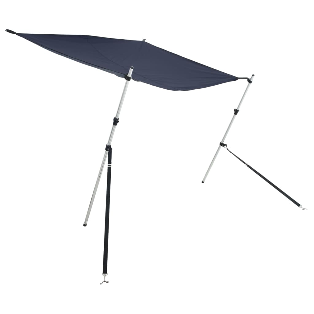 vidaXL T-Top-Beschattungsverlängerung Blau 170x170x(113-182,5) cm