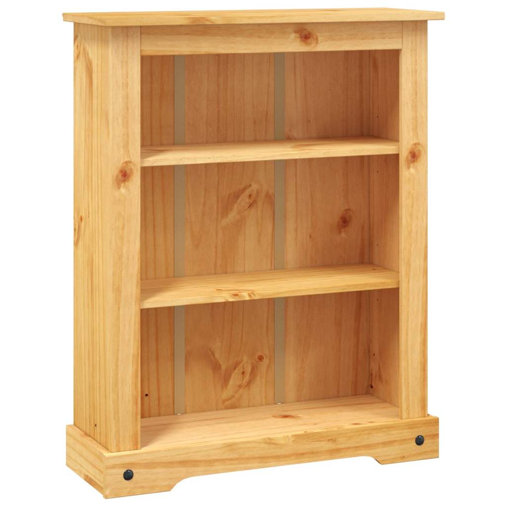 vidaXL Bücherschrank 3 Fächer Mexiko-Stil Kiefernholz 80x29x100 cm