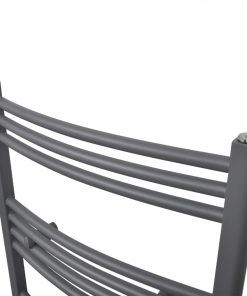 Handtuchheizkörper Warmwasser Gebogen Grau 500x1160 mm