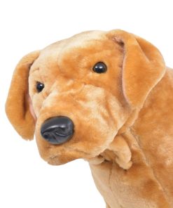 vidaXL Plüschtier Hund Labrador Stehend Plüsch Hellbraun XXL