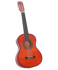 vidaXL Klassische Gitarre für Anfänger und Kinder 1/2 34" Lindenholz