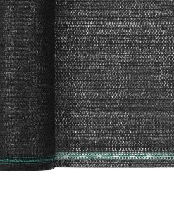 vidaXL Tennisblende HDPE 1x100 m Schwarz