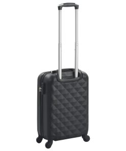 vidaXL Hartschalen-Trolley Schwarz ABS