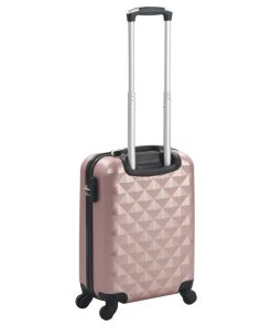 vidaXL Hartschalen-Trolley Roségold ABS