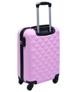 vidaXL Hartschalen-Trolley Rosa ABS