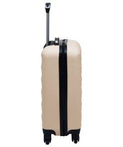 vidaXL Hartschalen-Trolley Golden ABS