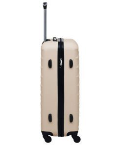 vidaXL Hartschalen-Trolley Golden ABS