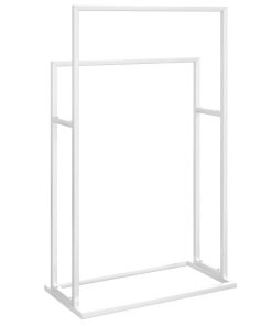 vidaXL Handtuchständer Weiß 48x24x78,5 cm Eisen