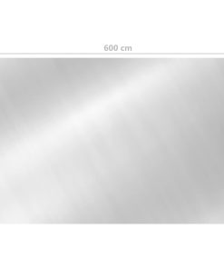 vidaXL Rechteckige Poolabdeckung 600x400 cm PE Silbern