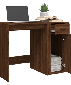 vidaXL Schreibtisch Braun Eichen-Optik 100x49x75 cm Holzwerkstoff