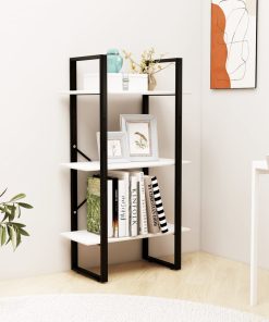 vidaXL Standregal Weiß 60x30x105 cm Massivholz Kiefer