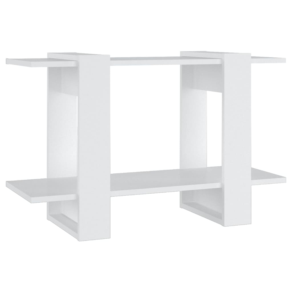 vidaXL Bücherregal/Raumteiler Weiß 80x30x51 cm
