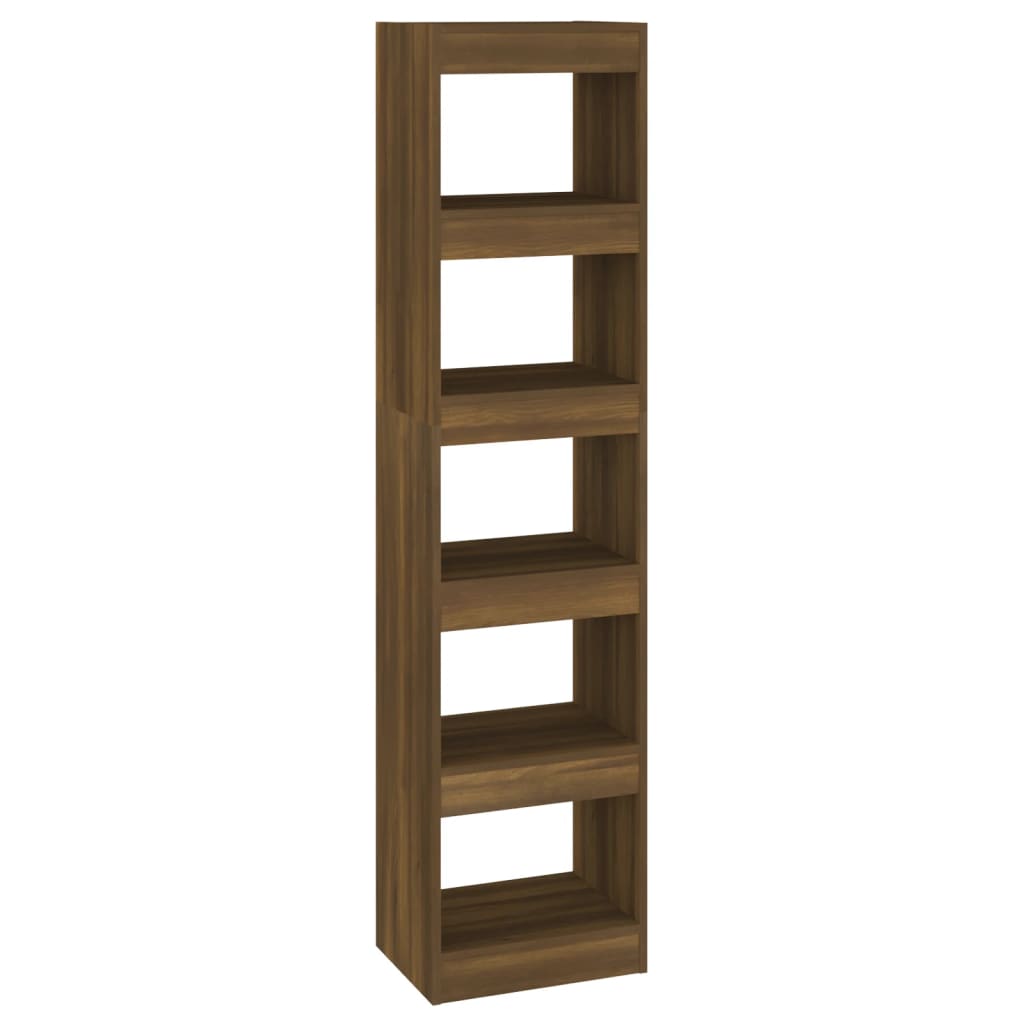 vidaXL Bücherregal/Raumteiler Braun Eichen-Optik 40x30x166 cm