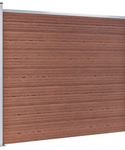 vidaXL Zaunelement Set WPC 699x146 cm Braun