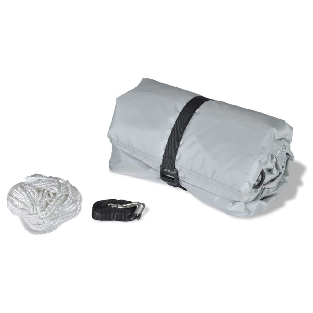 vidaXL Bootspersenninge 2 Stk. Grau Länge 488-564 cm Breite 239 cm