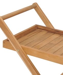 vidaXL Teewagen Massivholz Teak