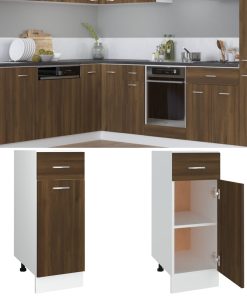 vidaXL Unterschrank mit Schublade Lyon Braun Eichen-Optik 30x46x81,5 cm