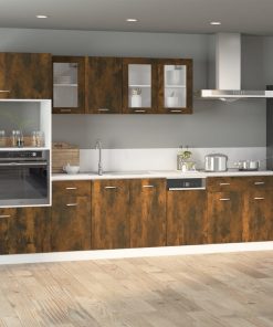 vidaXL Unterschrank mit Schublade Lyon Räuchereiche 40x46x81,5 cm