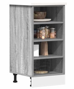 vidaXL Unterschrank Riga Grau Sonoma 40x44,5x81,5 cm Holzwerkstoff
