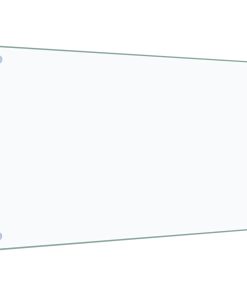 vidaXL Küchenrückwand Transparent 70×40 cm Hartglas