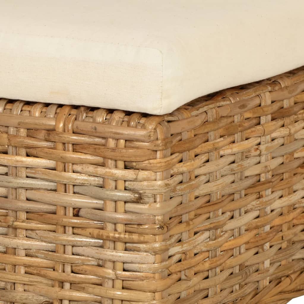 vidaXL Esszimmerstühle 6 Stk. Kubu-Rattan Mangoholz