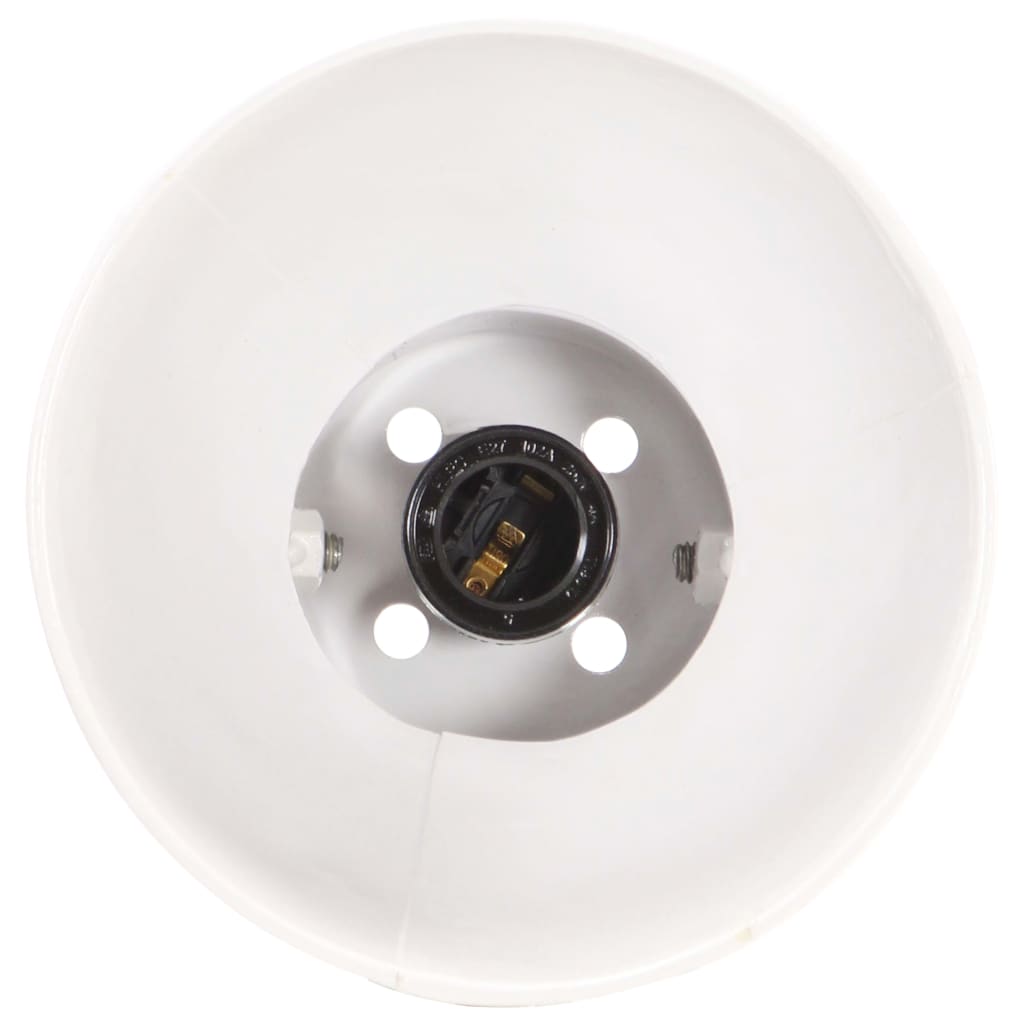 vidaXL Wandlampe Industriestil Weiß 45x25 cm E27