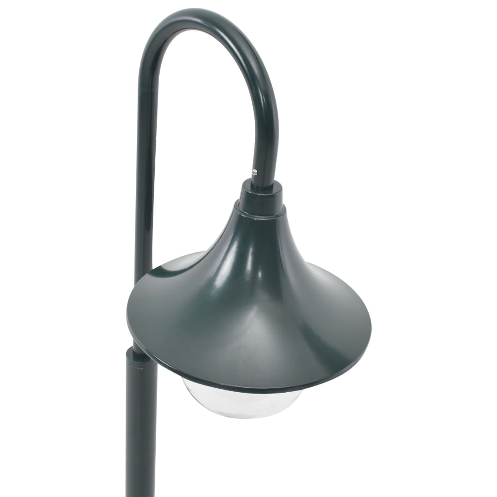 vidaXL Garten-Pollerleuchte E27 120 cm Aluminium Dunkelgrün