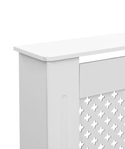 vidaXL Heizkörperverkleidungen 2 Stk. Weiß 152 x 19 x 81,5 cm MDF