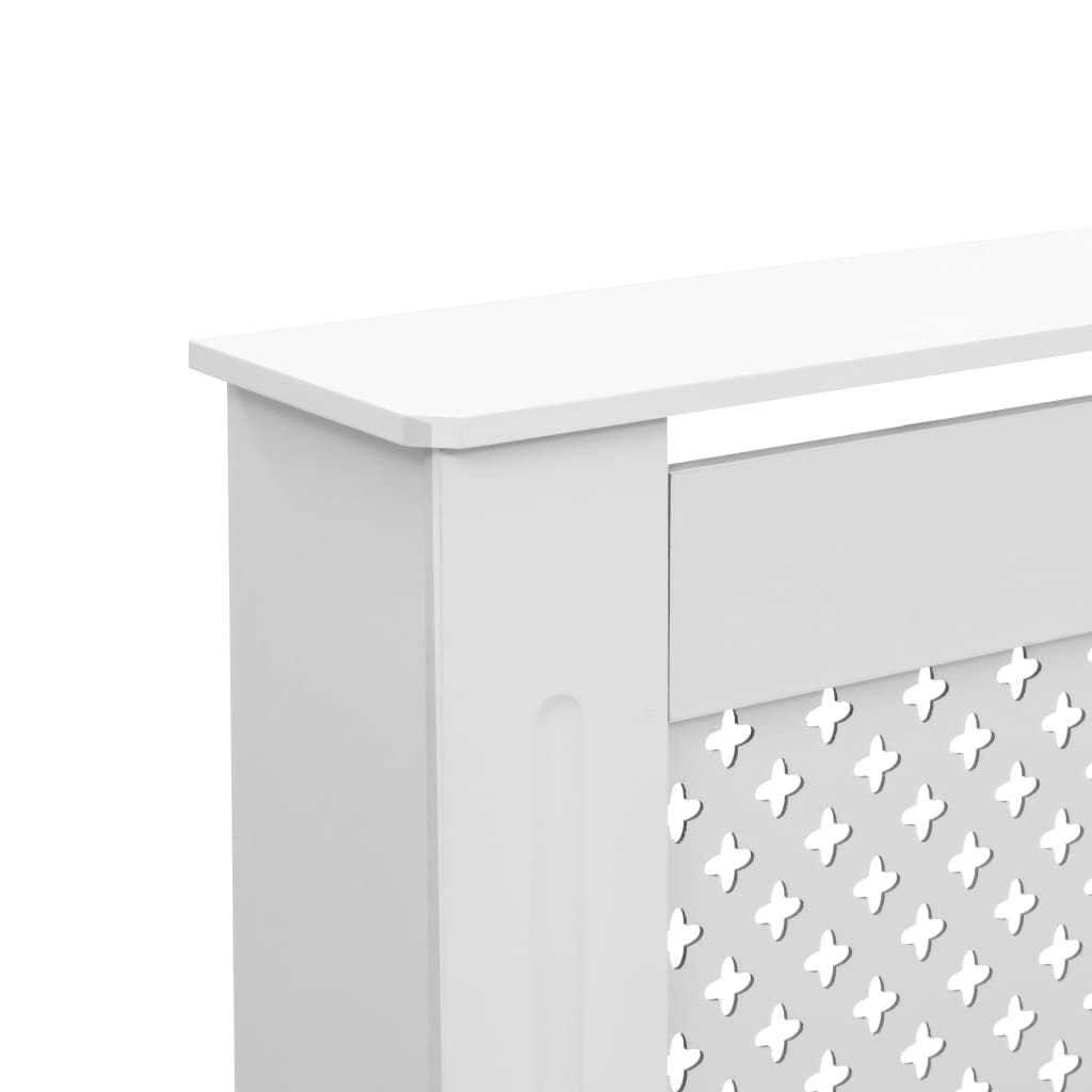 vidaXL Heizkörperverkleidungen 2 Stk. Weiß 152 x 19 x 81,5 cm MDF