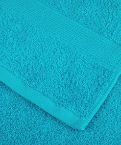 vidaXL Premium-Duschtücher SOLUND 10 Stk. Türkis 70x140 cm 600 g/m²