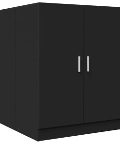 vidaXL Waschmaschinenschrank Schwarz 71x71,5x91,5 cm