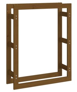 vidaXL Kaminholzregal Honigbraun 80x25x100 cm Massivholz Kiefer