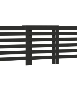 vidaXL Heizkörperverkleidung Schwarz 205x21,5x83,5 cm Holzwerkstoff