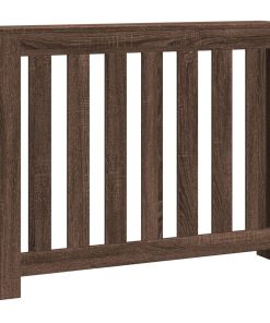 vidaXL Heizkörperverkleidung Braun Eiche 104x20x82 cm Holzwerkstoff
