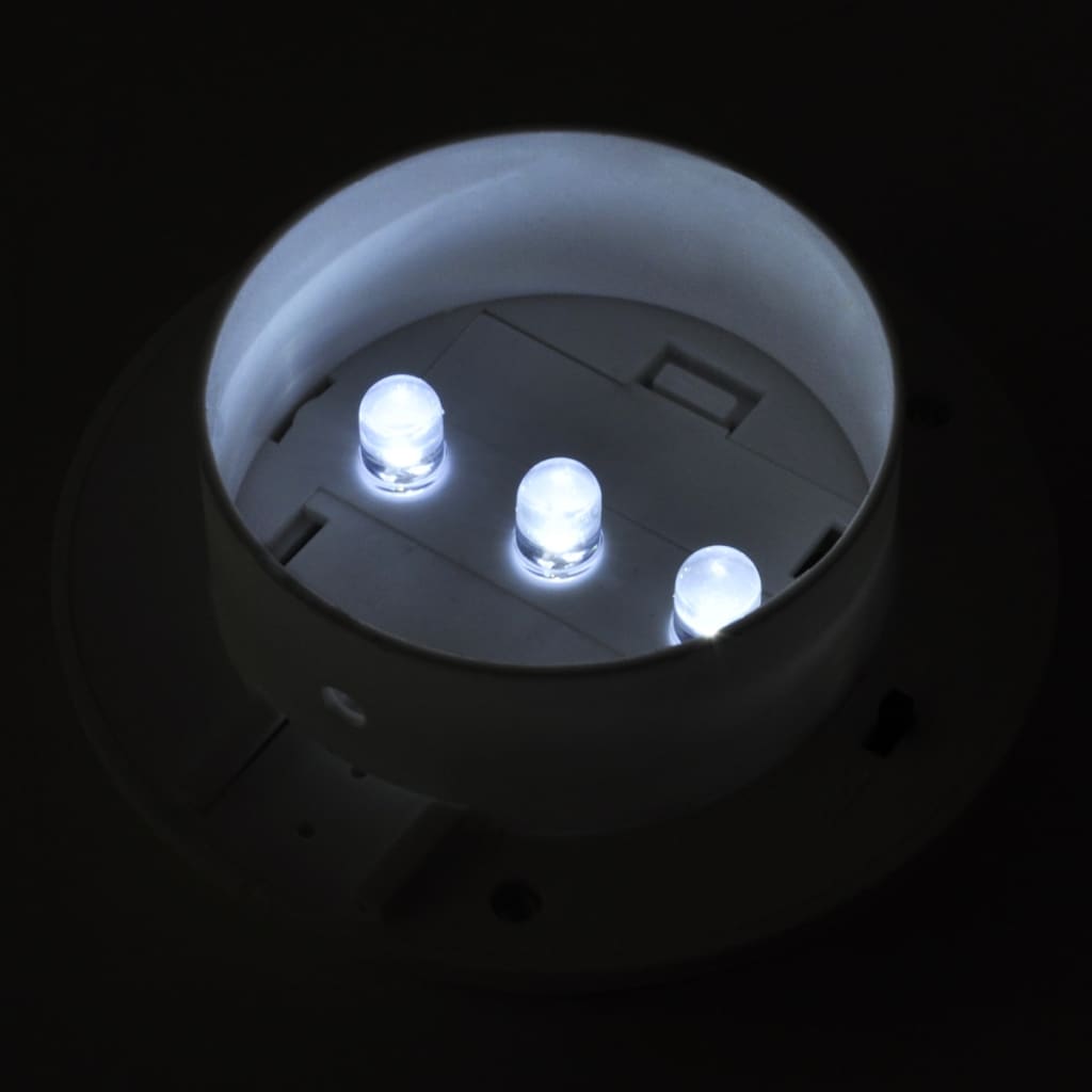 vidaXL Solar-Außenleuchten für Zaun 12 Stk. LED Weiß