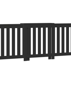 vidaXL Heizkörperverkleidung Schwarz 205x21,5x83,5 cm Holzwerkstoff