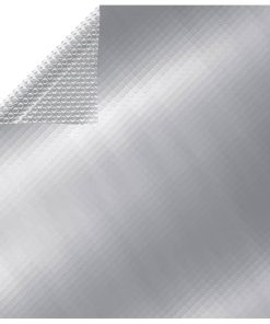 vidaXL Poolabdeckung Silbern 300x200 cm PE