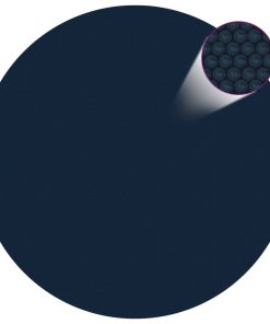vidaXL Treibende Pool-Solarplane PE 250 cm Schwarz und Blau
