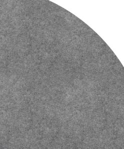 vidaXL Pool-Bodentuch Hellgrau Ø244 cm Polyester Geotextil