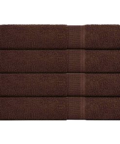 vidaXL Saunatücher 4 Stk. Braun 80x200 cm 360 g/m² 100% Baumwolle