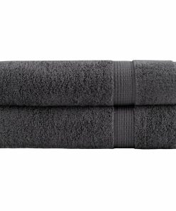 vidaXL Premium-Handtücher SOLUND 2 Stk. Anthrazit 50x100 cm 600 g/m²
