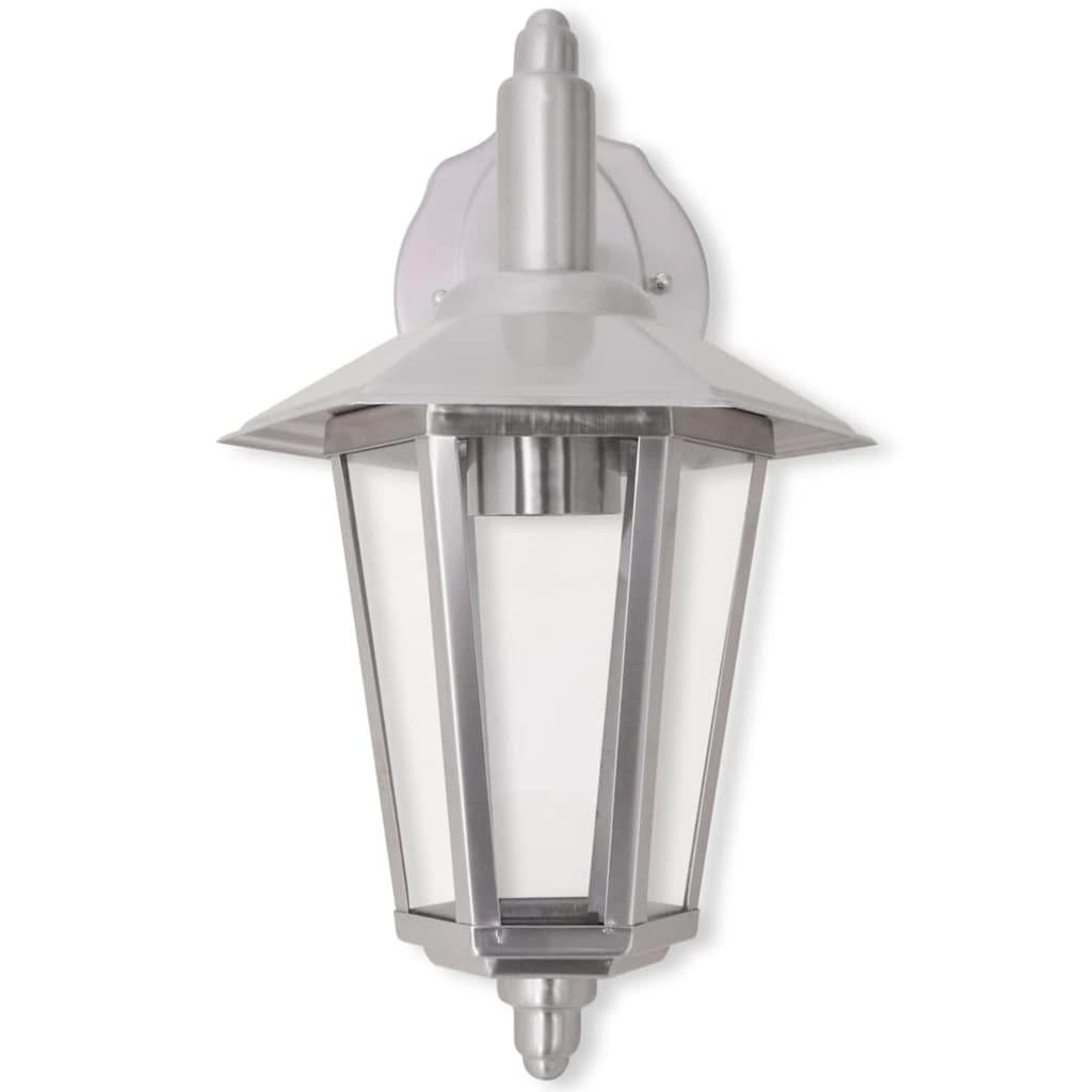 vidaXL Außenwandlampe Laterne Hängend Edelstahl