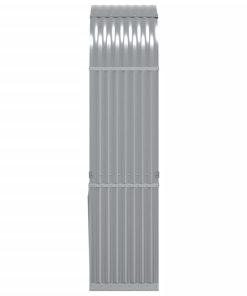 vidaXL Kaminholzunterstand Hellgrau 80x45x190 cm Verzinkter Stahl