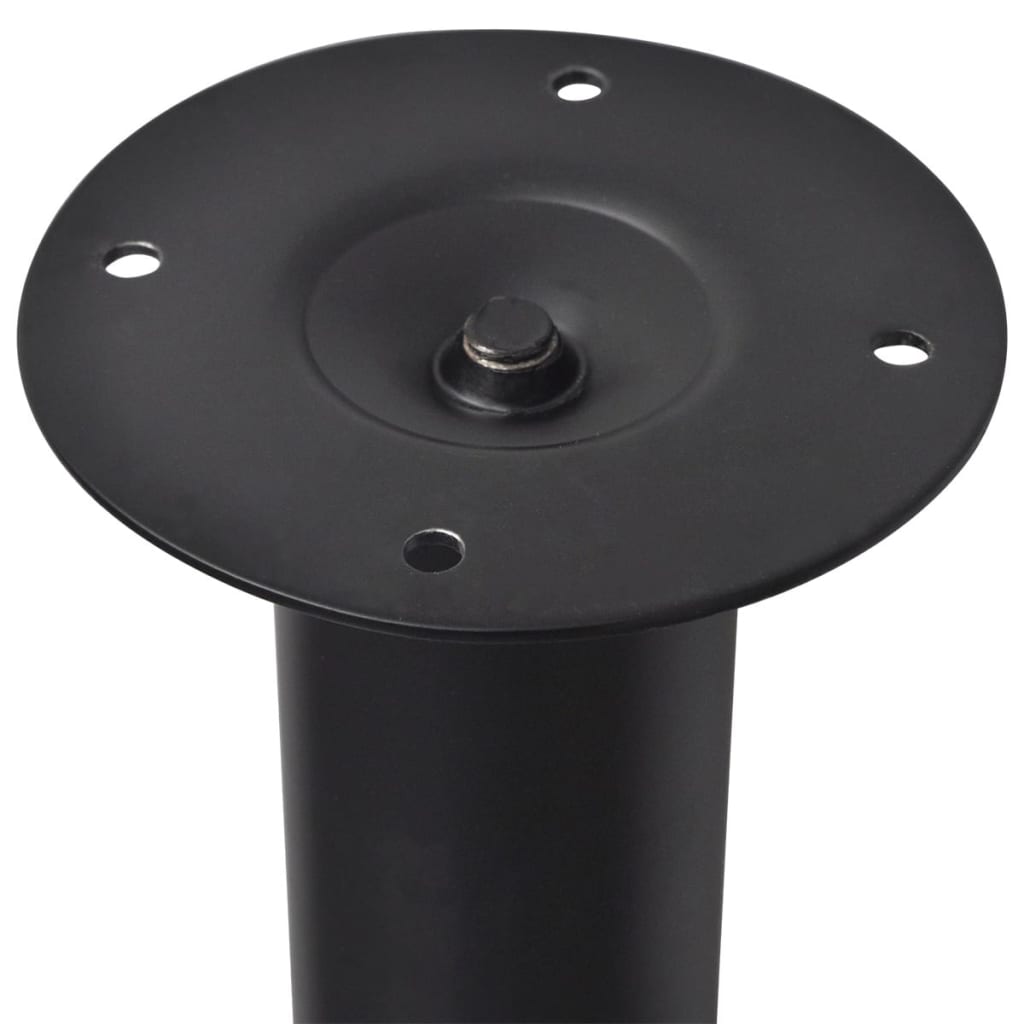 vidaXL Teleskopische Tischbeine 4 Stk. Schwarz 710 - 1100 mm
