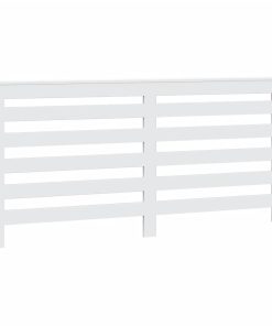 vidaXL Heizkörperverkleidung Weiß 175x20x82 cm Holzwerkstoff
